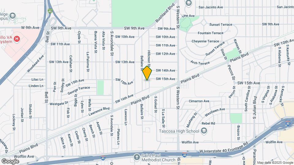 1326 Hillcrest St Map and Location Details