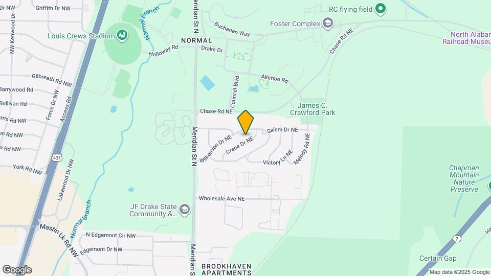 3825 Crane Dr NE Map and Location Details