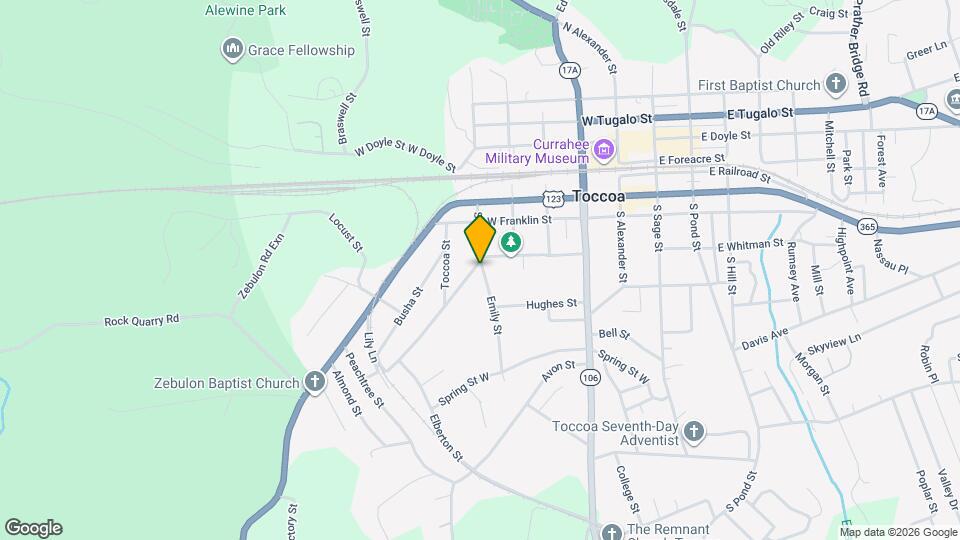 161 S Pine St Mapa y Detalles de la Ubicación