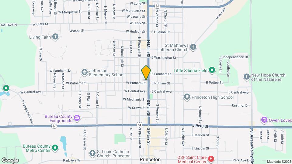 104 N Main St Map and Location Details