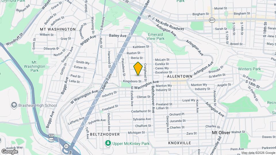 426 Edgemont St Map and Location Details