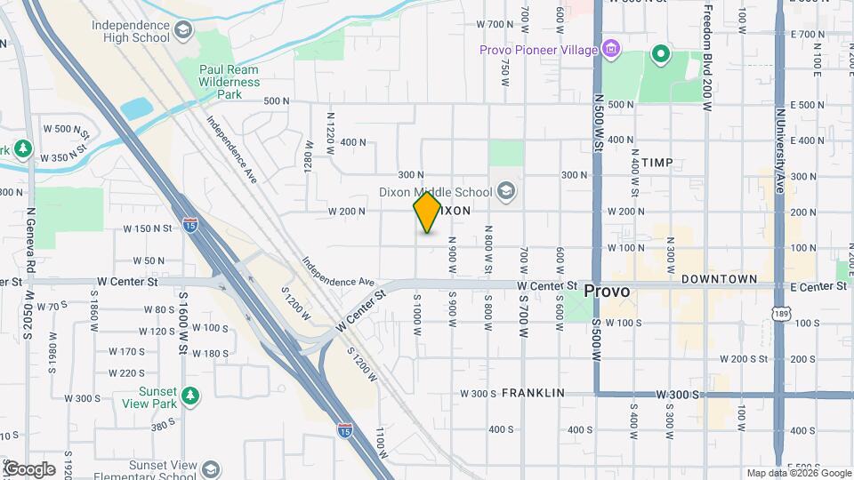 978 W 100 N, Unit upstairs Map and Location Details