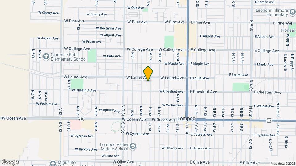 317 N L St Map and Location Details