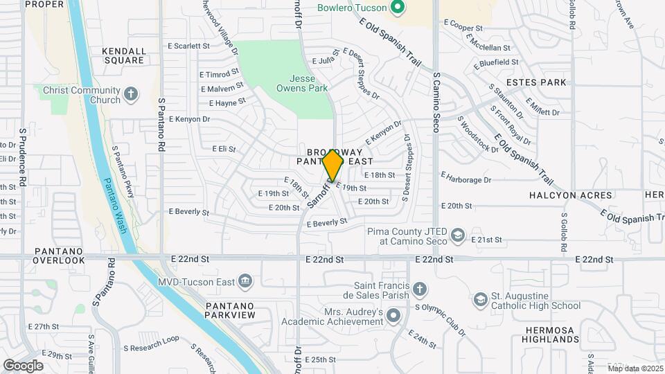 843 S Sarnoff Dr Map and Location Details