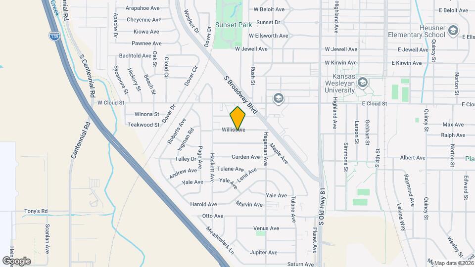 715 Willis Ave Map and Location Details