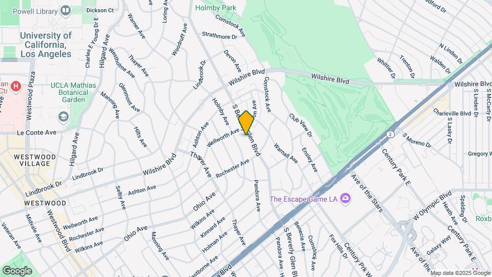 1333 S Beverly Glen Blvd Map and Location Details