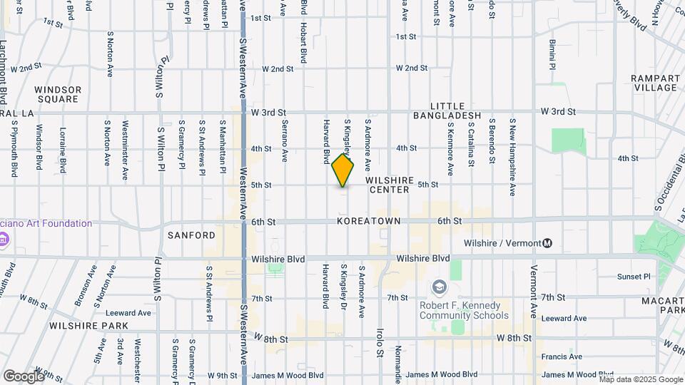 515 S Kingsley Dr Map and Location Details