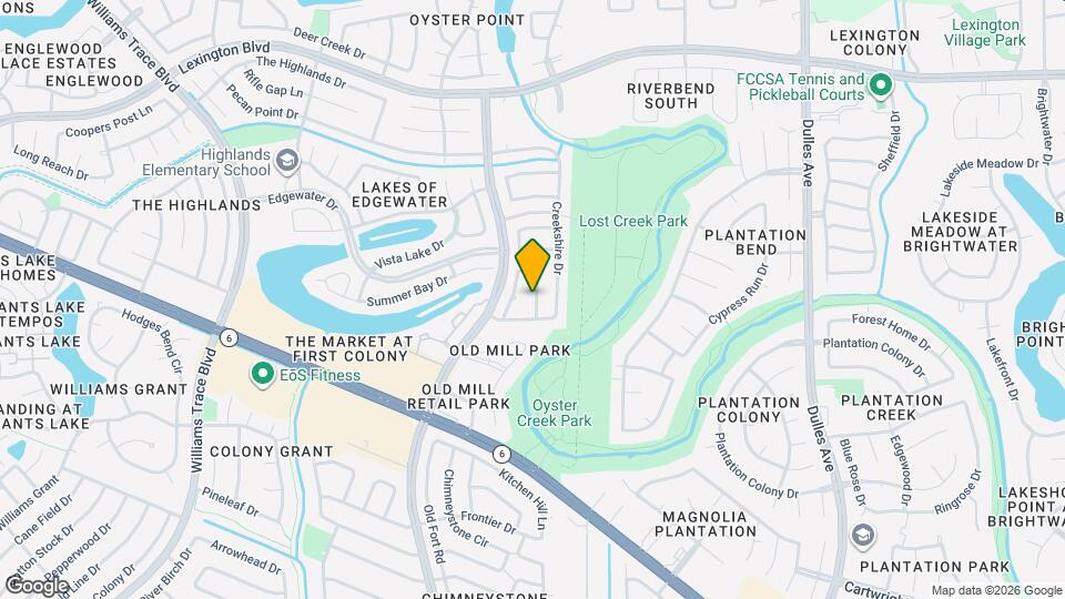 2030 Creek Valley Ln Map and Location Details