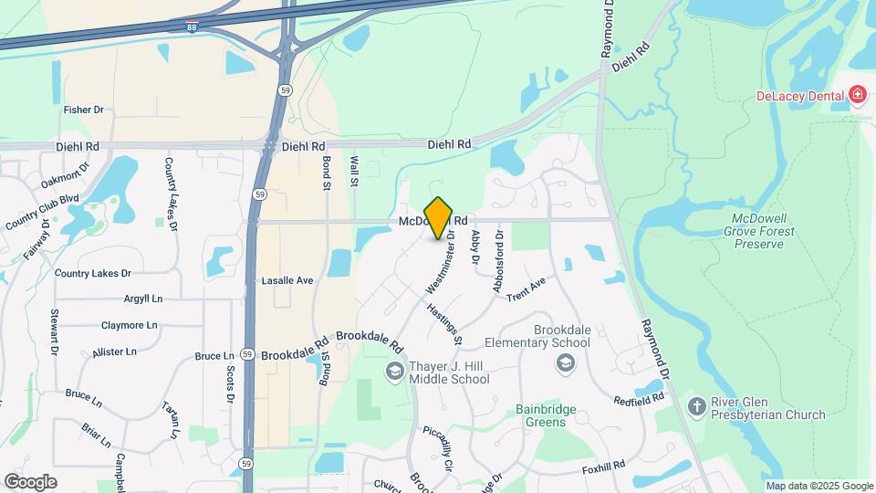 1641 Westminster Dr Map and Location Details