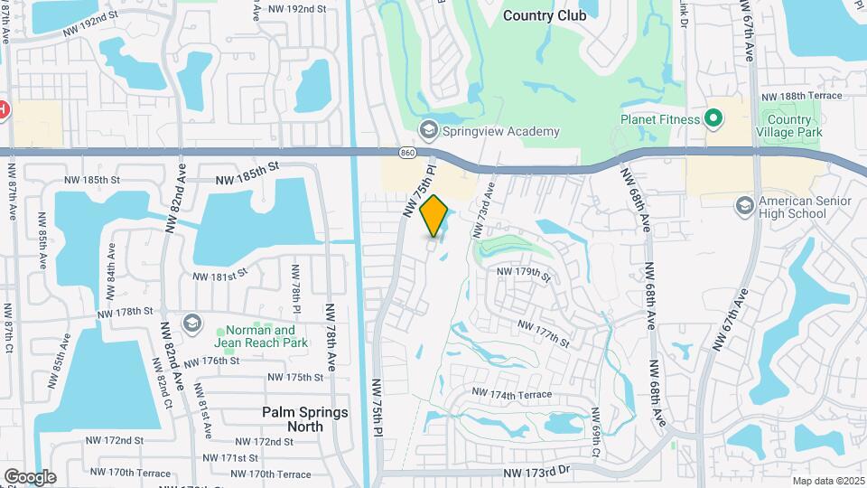 7422 NW 182nd St Map and Location Details