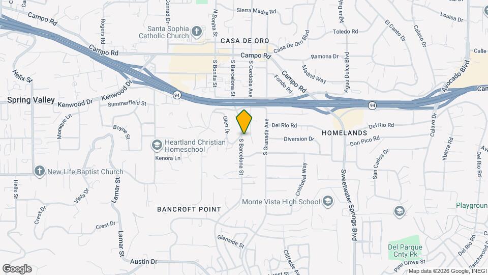 3419 S Barcelona St Map and Location Details