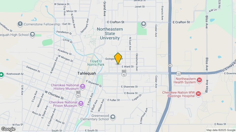 411 E Ward St Map and Location Details