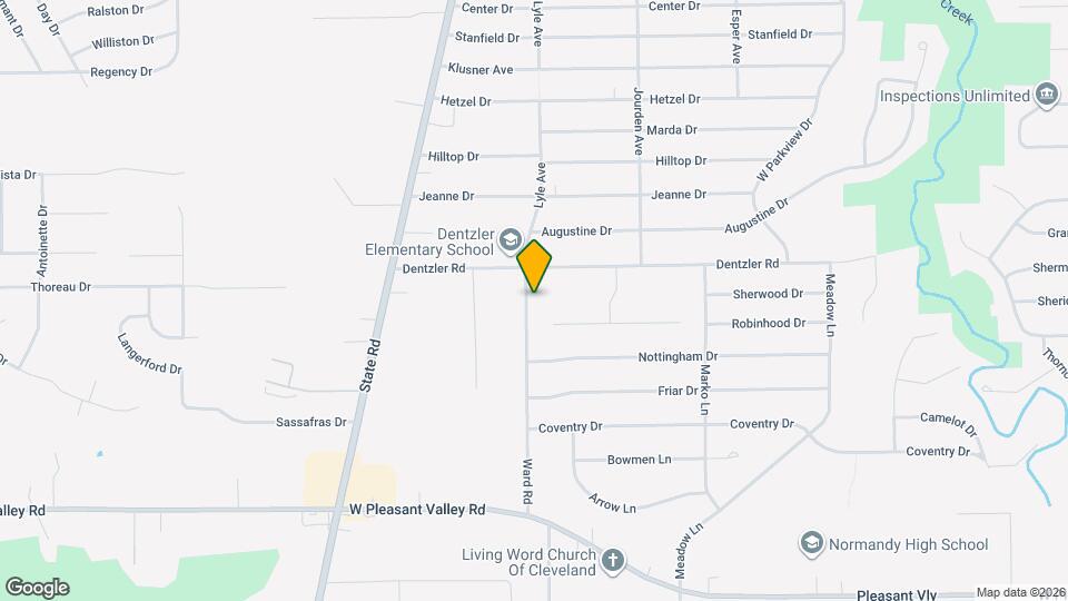 7199 Ward Rd Map and Location Details