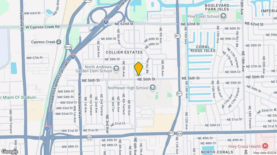 621 NE 56th St Map and Location Details