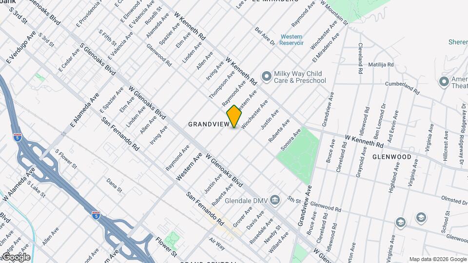 1163 Winchester Ave Map and Location Details