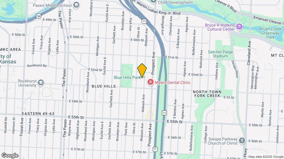 5212 Wabash Ave Map and Location Details