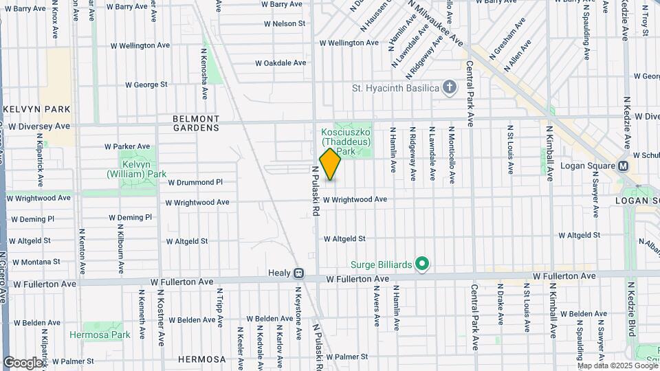 2618 N Harding Ave Map and Location Details