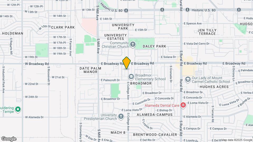 2028 S College Ave Map and Location Details