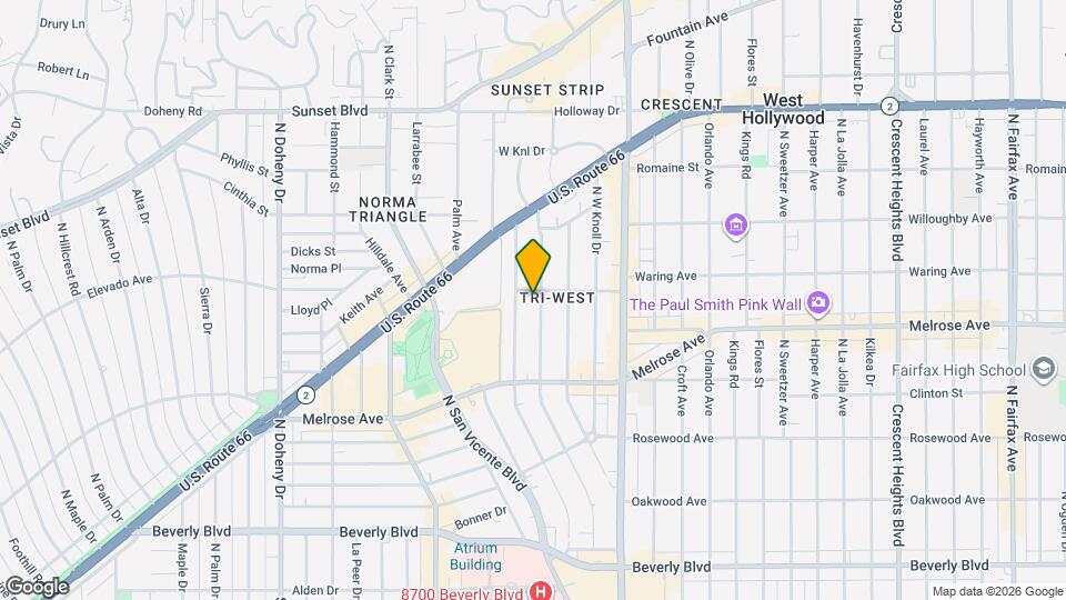 733 Westbourne Dr Map and Location Details