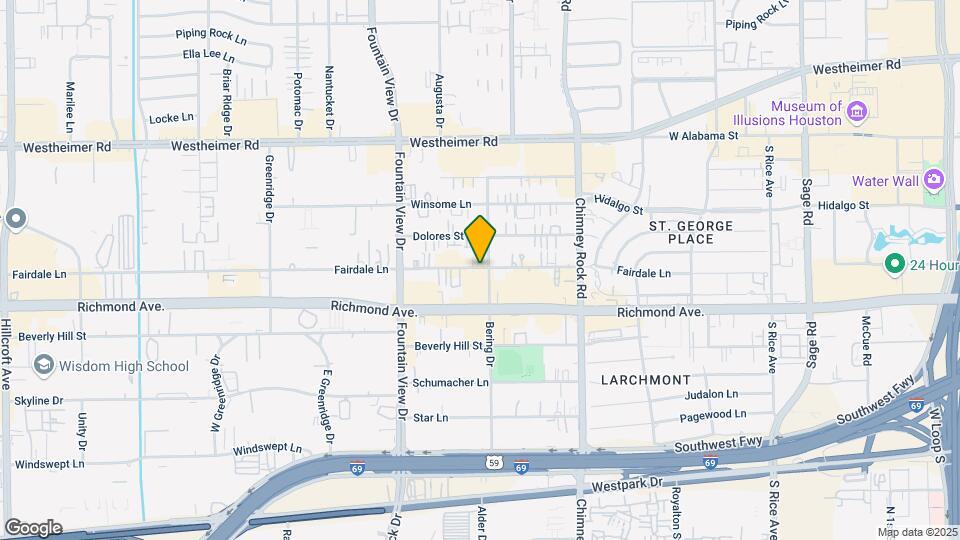 5815 Fairdale Ln Map and Location Details