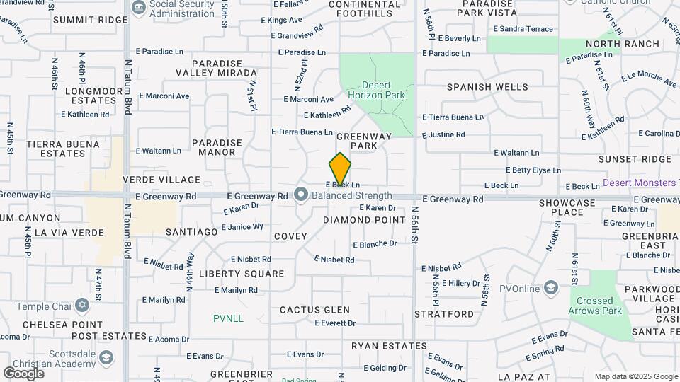 5401 E Beck Ln Map and Location Details