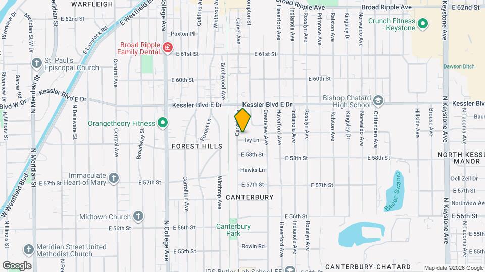 1120 Ivy Ln Mapa y Detalles de la Ubicación