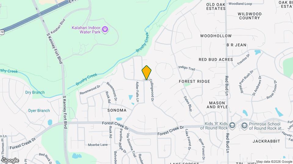 2157 Paradise Ridge Dr Map and Location Details