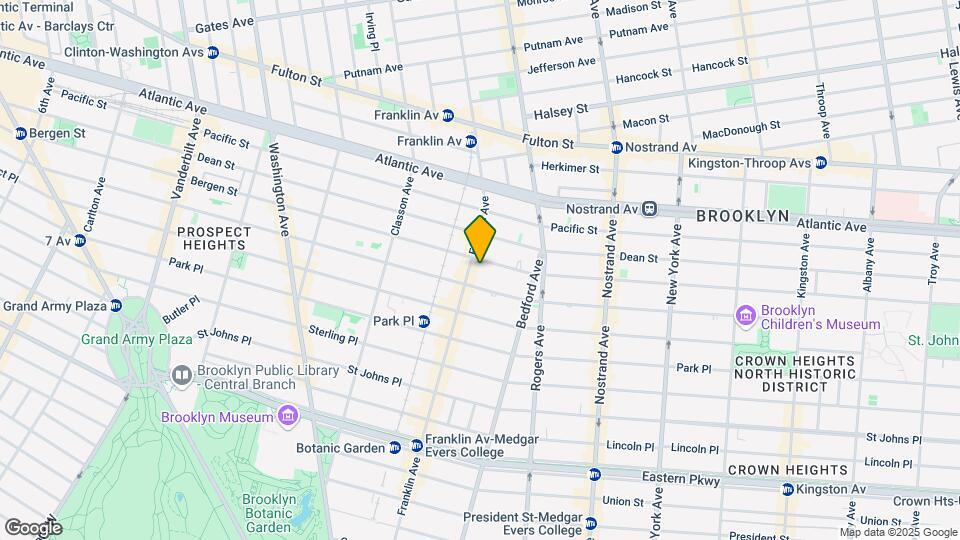 954 Bergen St Map and Location Details
