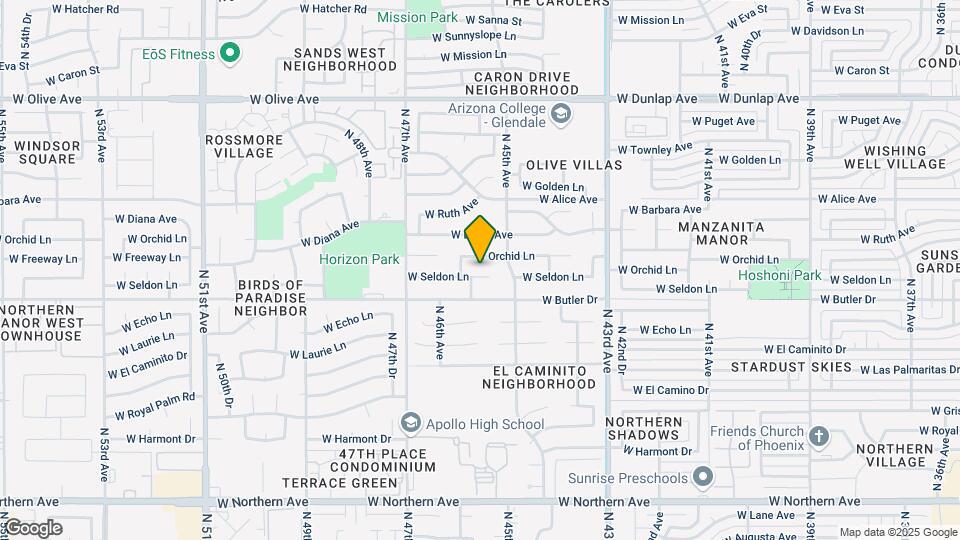 4532 W Seldon Ln Map and Location Details