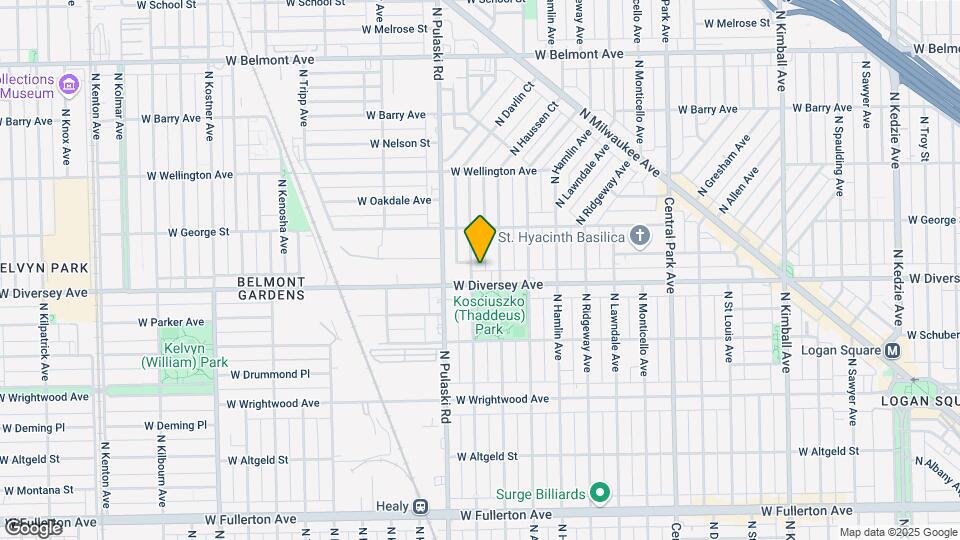 2815 N Harding Ave Map and Location Details