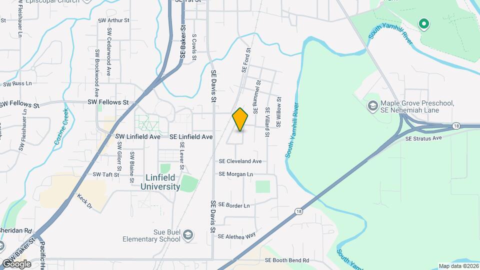 1127 SE Rollins Ave Map and Location Details