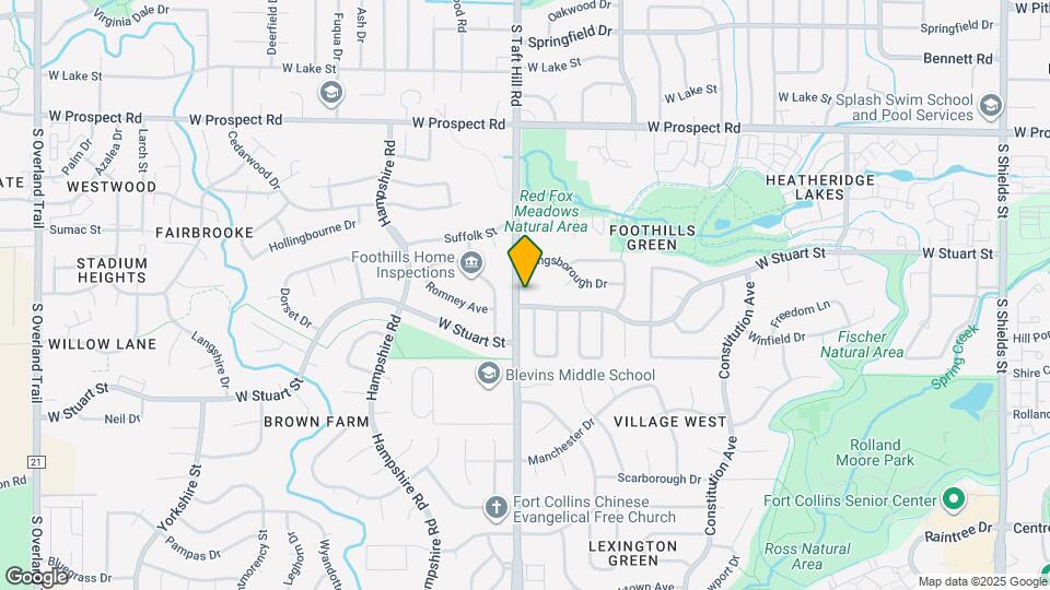 1916 S Taft Hill Rd Map and Location Details