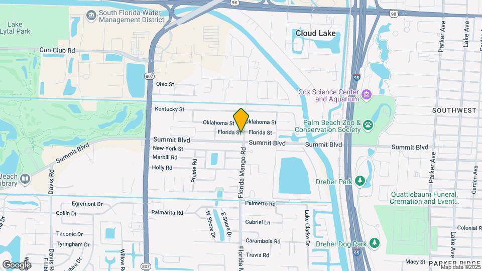701 Florida Mango Rd Map and Location Details