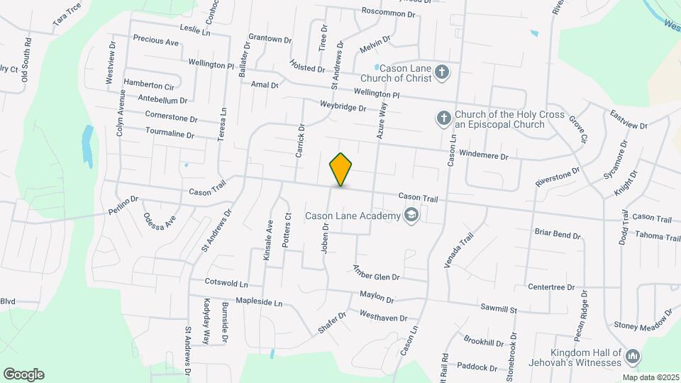 1729 Cason Trail Mapa y Detalles de la Ubicación