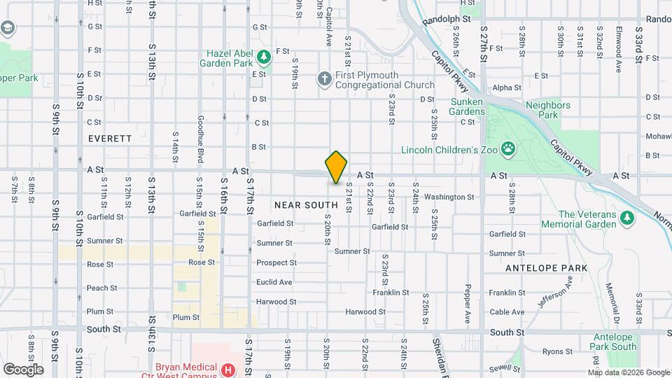 1446 S 20th St Map and Location Details