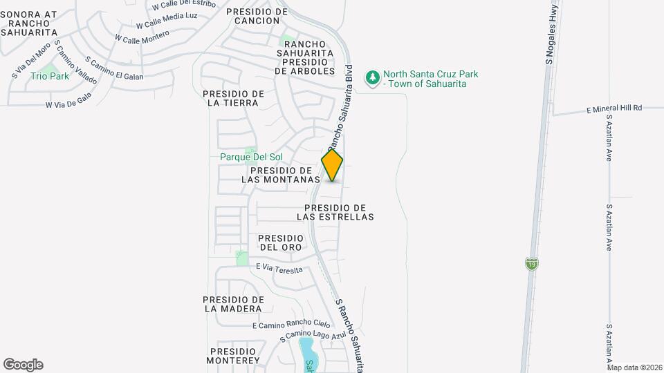 472 East Placita Amuleto Map and Location Details