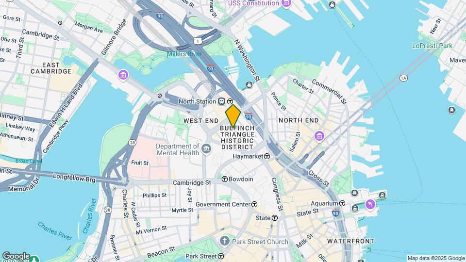 254 Friend St, Unit 1 Map and Location Details