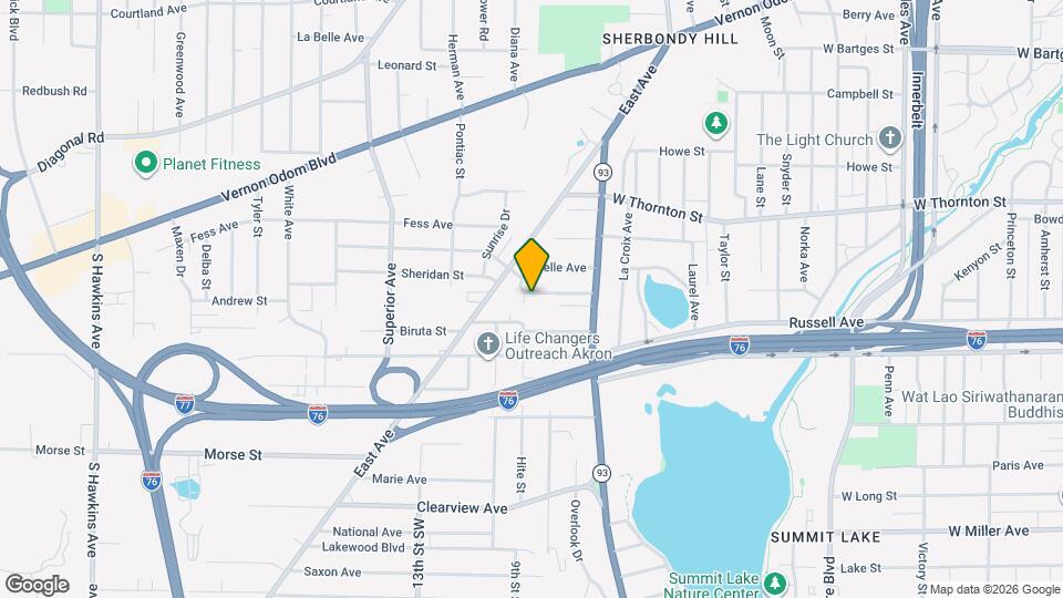 738 Longview Ave Map and Location Details