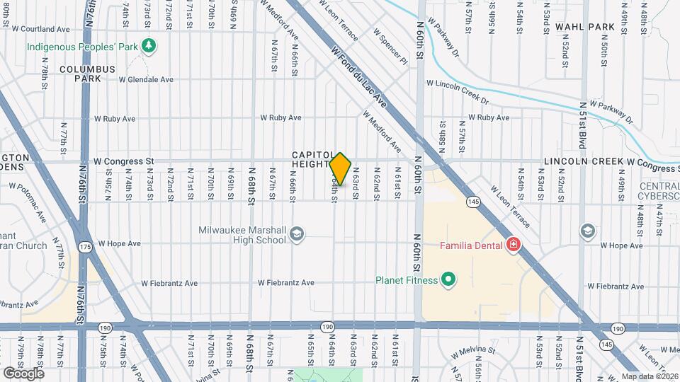 4320 N 64th St Map and Location Details