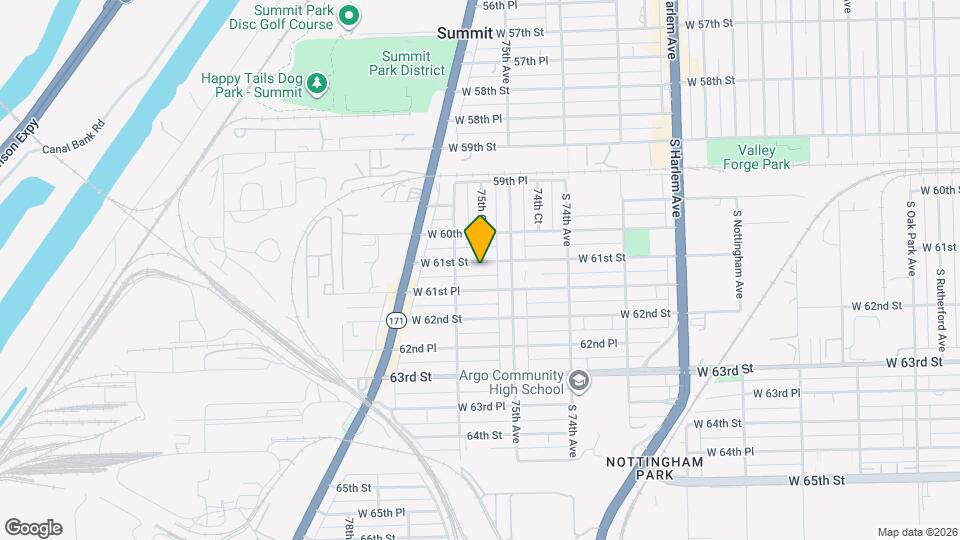 7539 W 61st St Map and Location Details