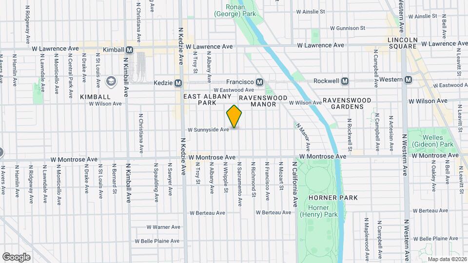 3007 W Sunnyside Ave, Unit Unit 2 Map and Location Details