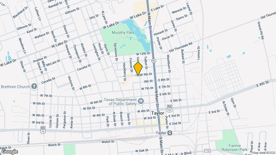809 Vance St Map and Location Details