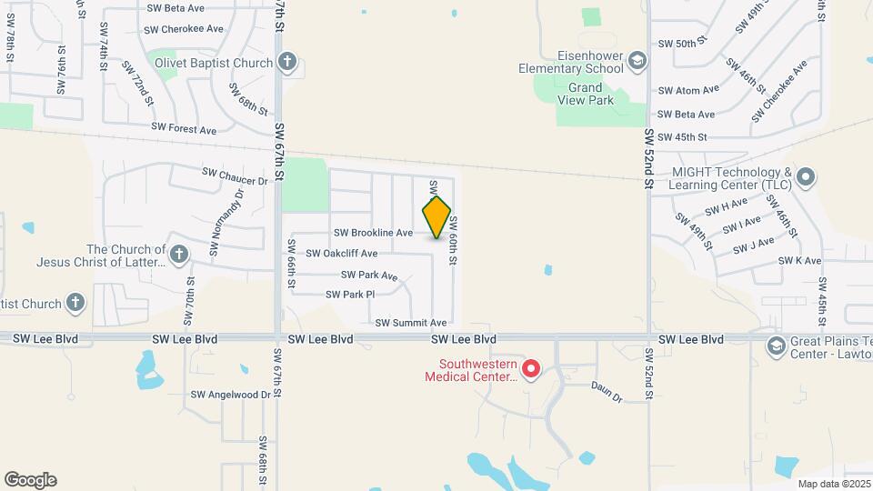 6103 SW Oakcliff Ave Map and Location Details