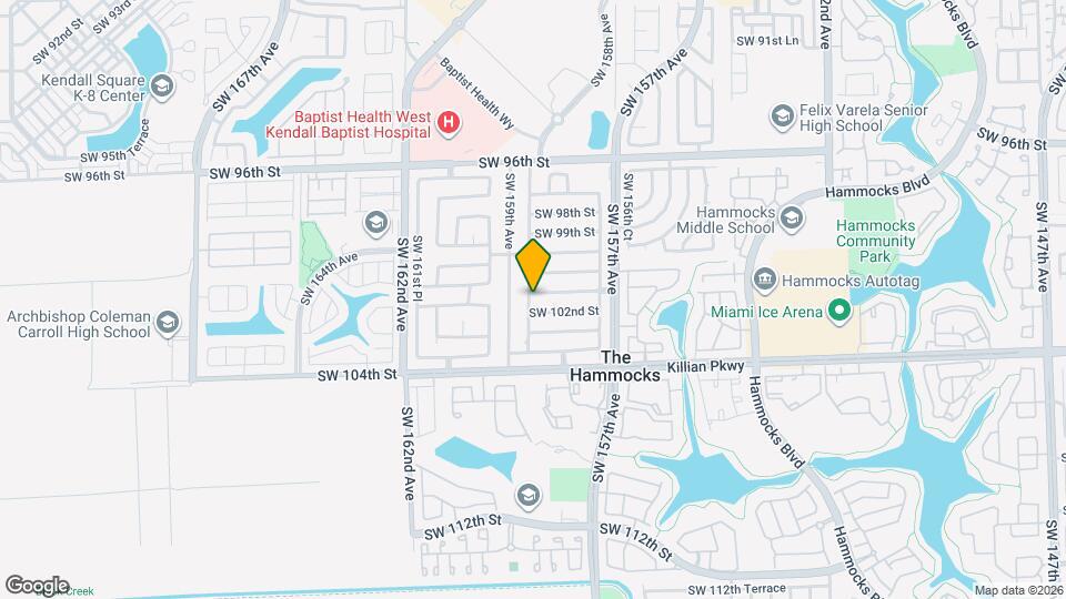 15834 SW 101st St Map and Location Details
