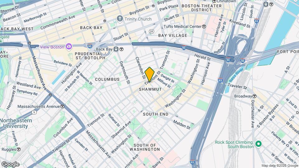 552 Tremont St, Unit 2F Map and Location Details