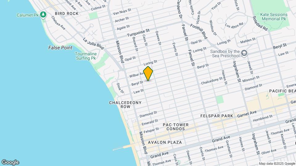 947 1/2-731-32 Beryl St Map and Location Details