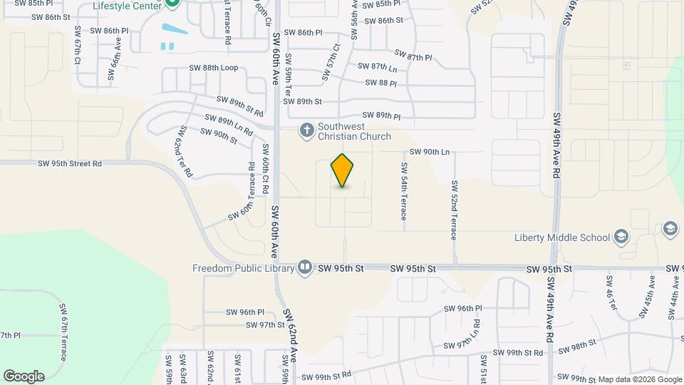 5721 SW 92nd Pl Map and Location Details