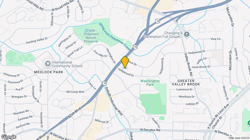 2720 Hollywood Dr Map and Location Details