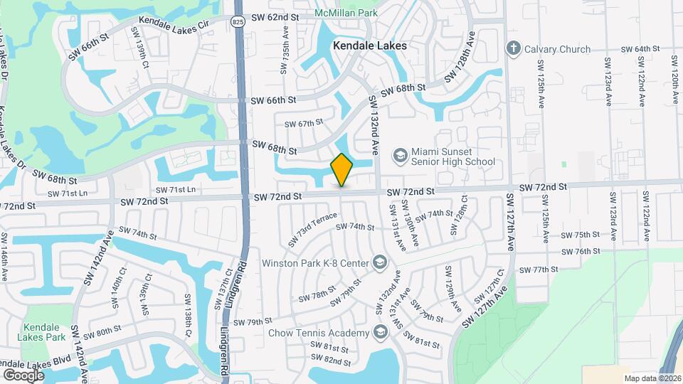 13295 SW 72nd St Map and Location Details