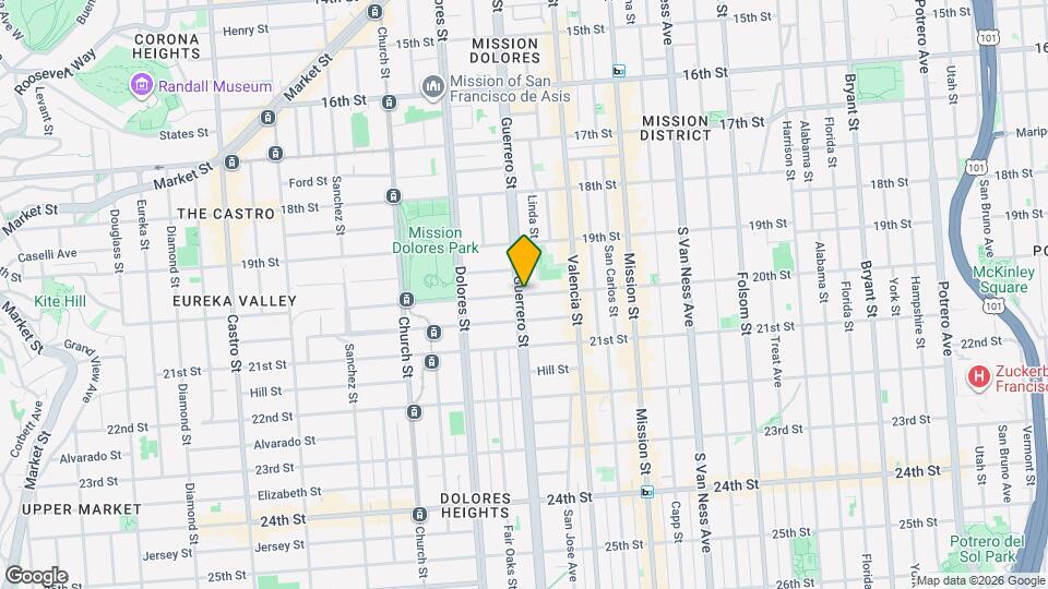 787 Guerrero St Map and Location Details